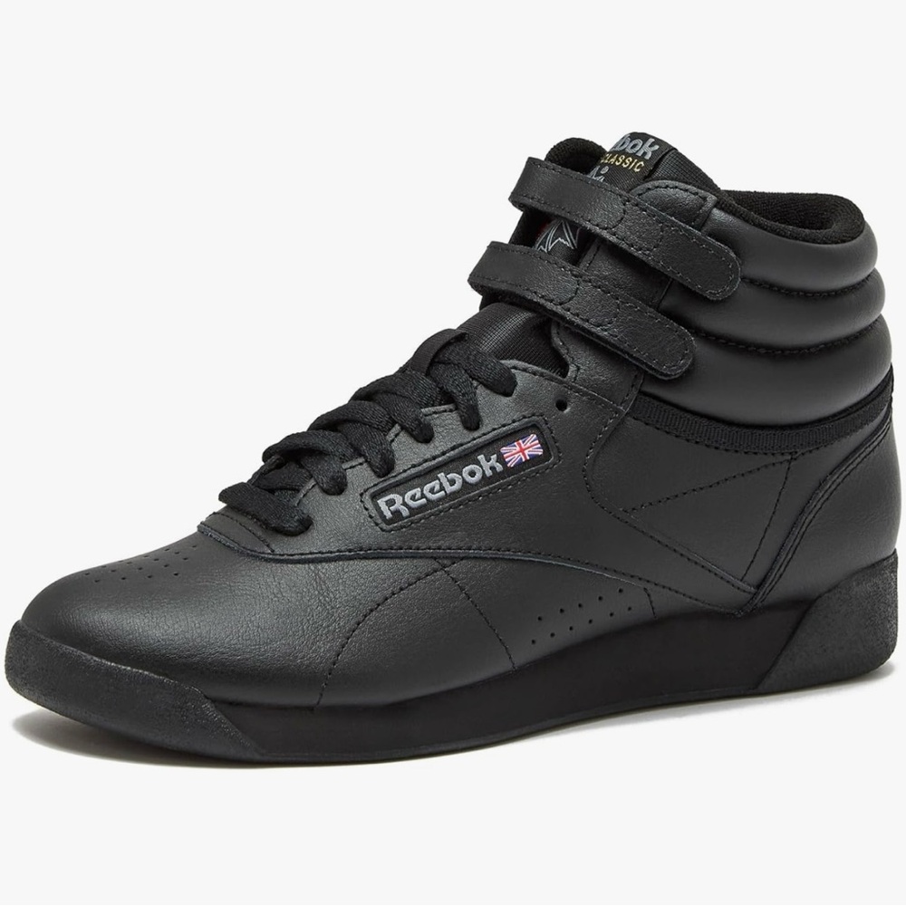 Reebok Black Leather Sneakers